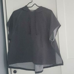 Avia Gray Crop Top Hoodie Large